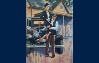 Bonnie and Clyde peinture