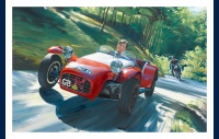 Lotus Seven S2 carte postale