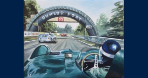 onboard in the Jaguar type D