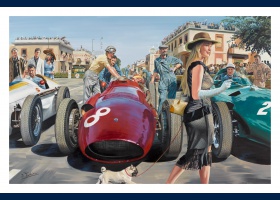 Dolce Vita GP de Pescara 1957 carte postale