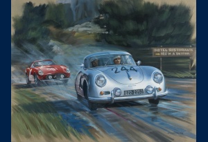 Porsche 356 Mille Miglia 1957 peinture