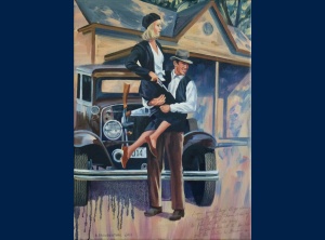 Bonnie and Clyde peinture