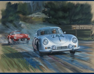 Porsche 356 Mille Miglia 1957 peinture