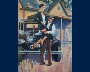 Bonnie and Clyde peinture
