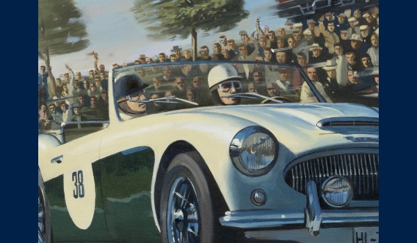 Austin Healey, mille Miglia 1957 detail 1