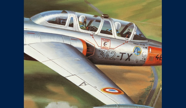 Fouga Magister BA 701 peinture detail 1