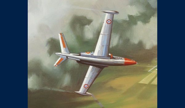 Fouga Magister BA 701 peinture detail 2