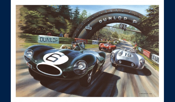 Le Mans 1955, Jaguar Type D, Mike Hawthorn