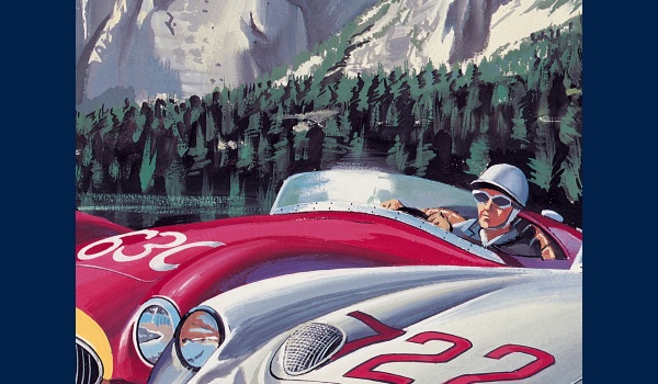 Mille Miglia 1955 peinture detail 2