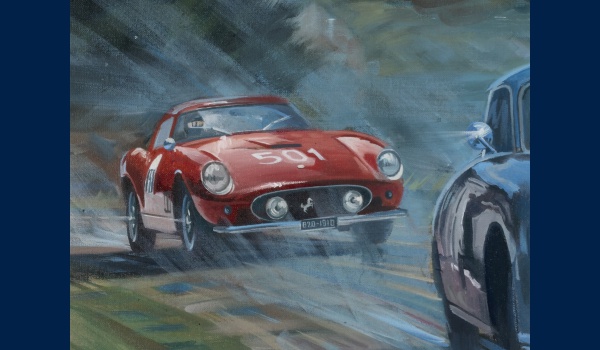poster Porsche 356 Mille Miglia detail 2