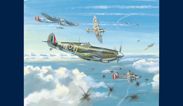 Spitfire MK IX, Pierre Clostermann, peinture
