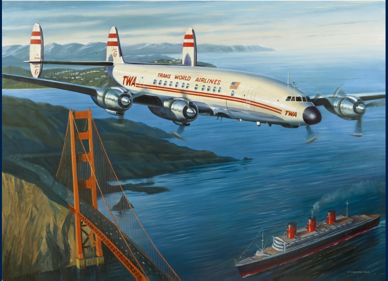 Lockheed Constellation TWA peinture