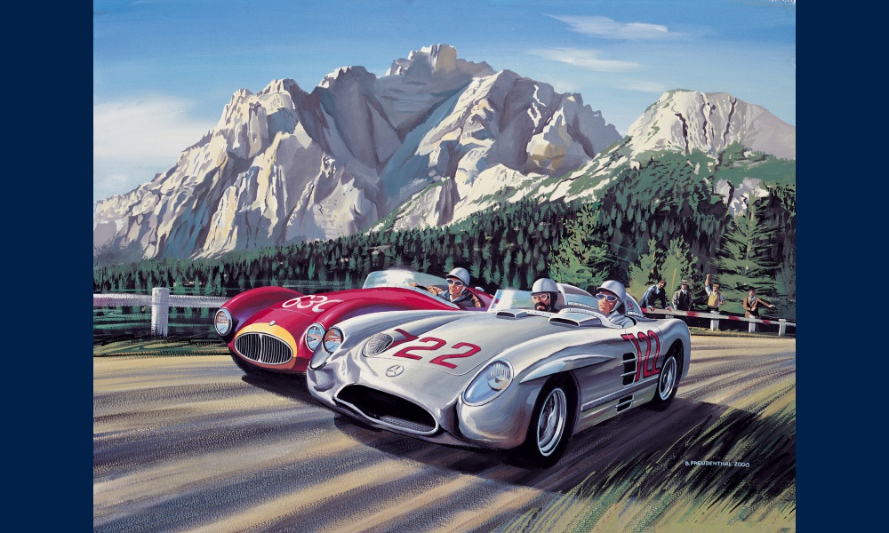 Mille Miglia 1955 peinture