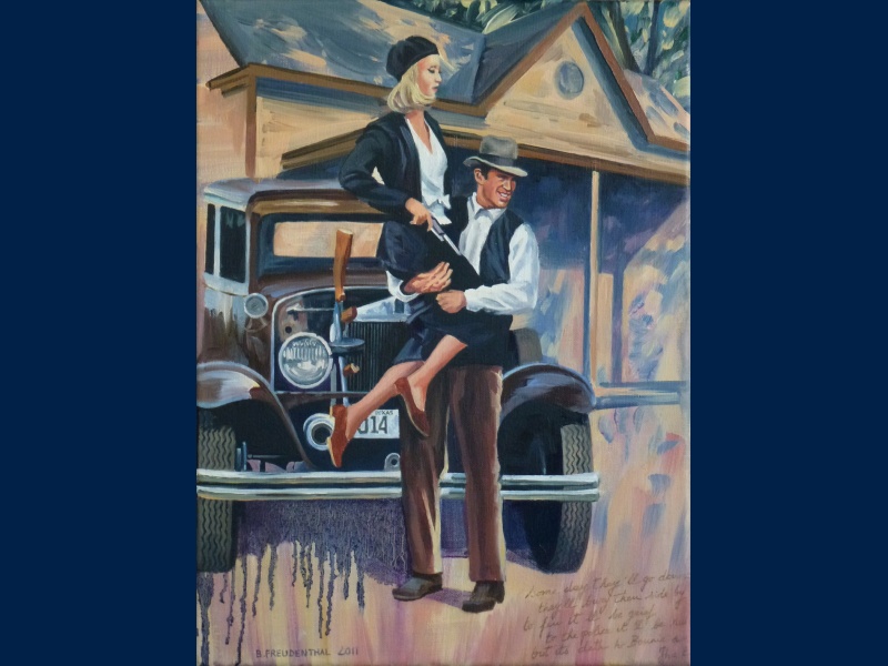 Bonnie and Clyde peinture